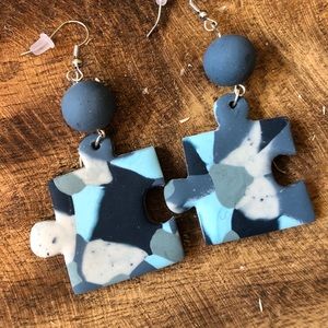Handmade polymer clay earrings in the style Megan